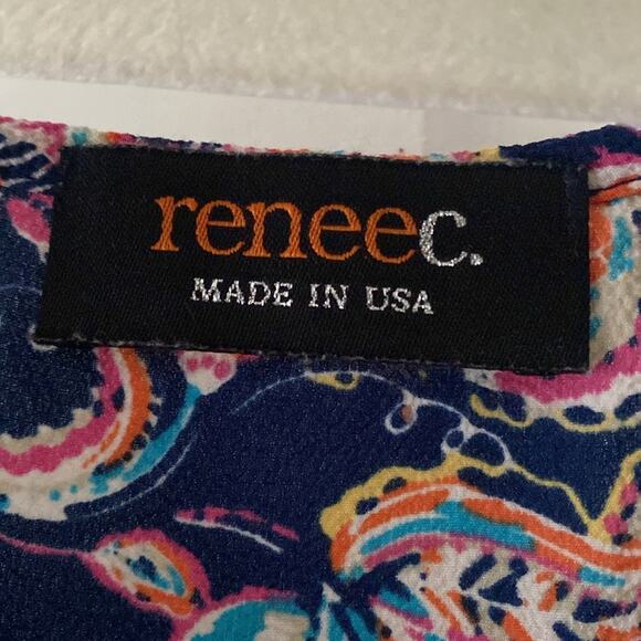 RENEE C textured floral/paisley top - Picture 3 of 5